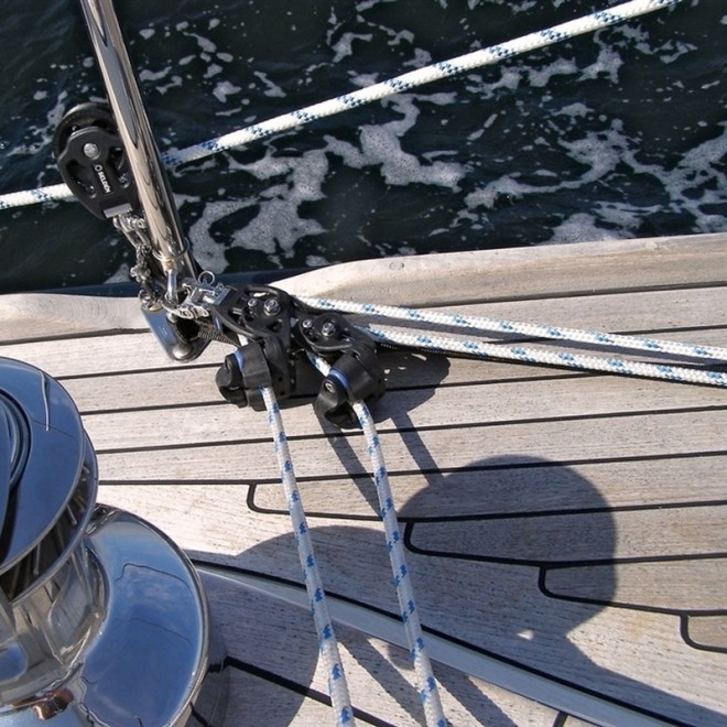 Selden bloczek z knagą + Lina bez końca do rolerów CX i GC