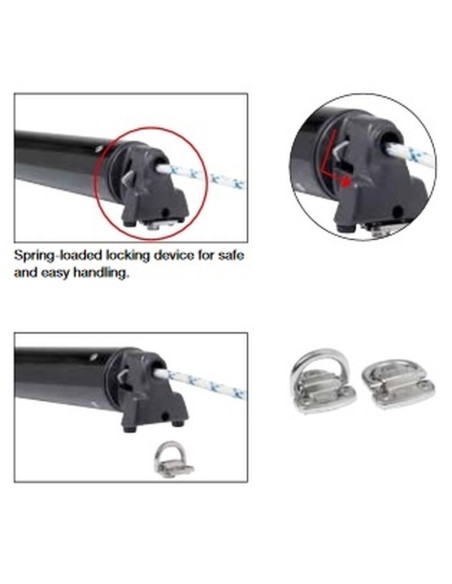 Wytyk genakera / code zero Selden G072 alu fi 72 / 2080 mm