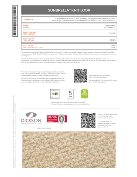 Próbnik Sunbrella Knit