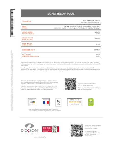 Próbnik Sunbrella Plus